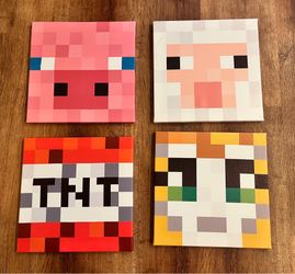 Minecraft Wall Art set of 4