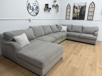 Huge Gray Sectional Couch - Free Delivery