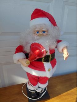 Animated Santa Claus Figure with Bell