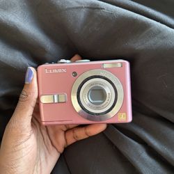 Pink Panasonic lumix digital camera