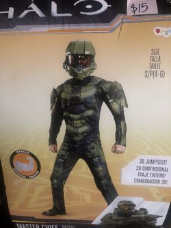 NEW Halo Halloween Costume size small 4-6