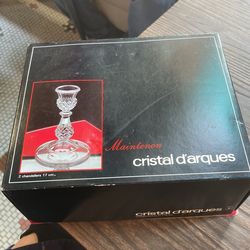 Cristal D’ Marques Candle Sticks 