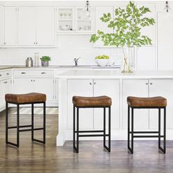 Set of 3  24inch 24 Inch Counter Height Bar Stools Set of 3
