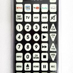 Brand NEW - QFX Universal JUMBO Remote CONTROL - Buttoms GLOW in The DARK