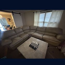 Oversized Leather Sectional Couch – Same Day Pickup