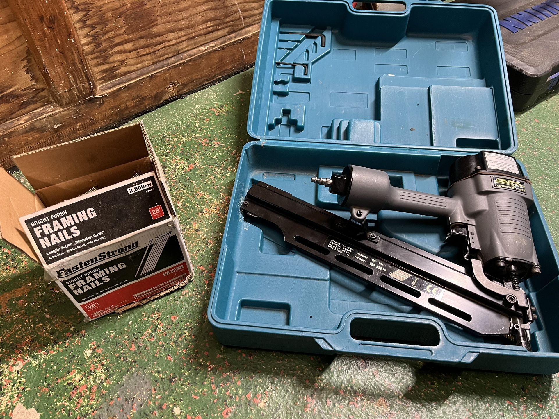 Framing Nailer with Nails