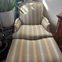 Ethan Allen Chair With Ottoman