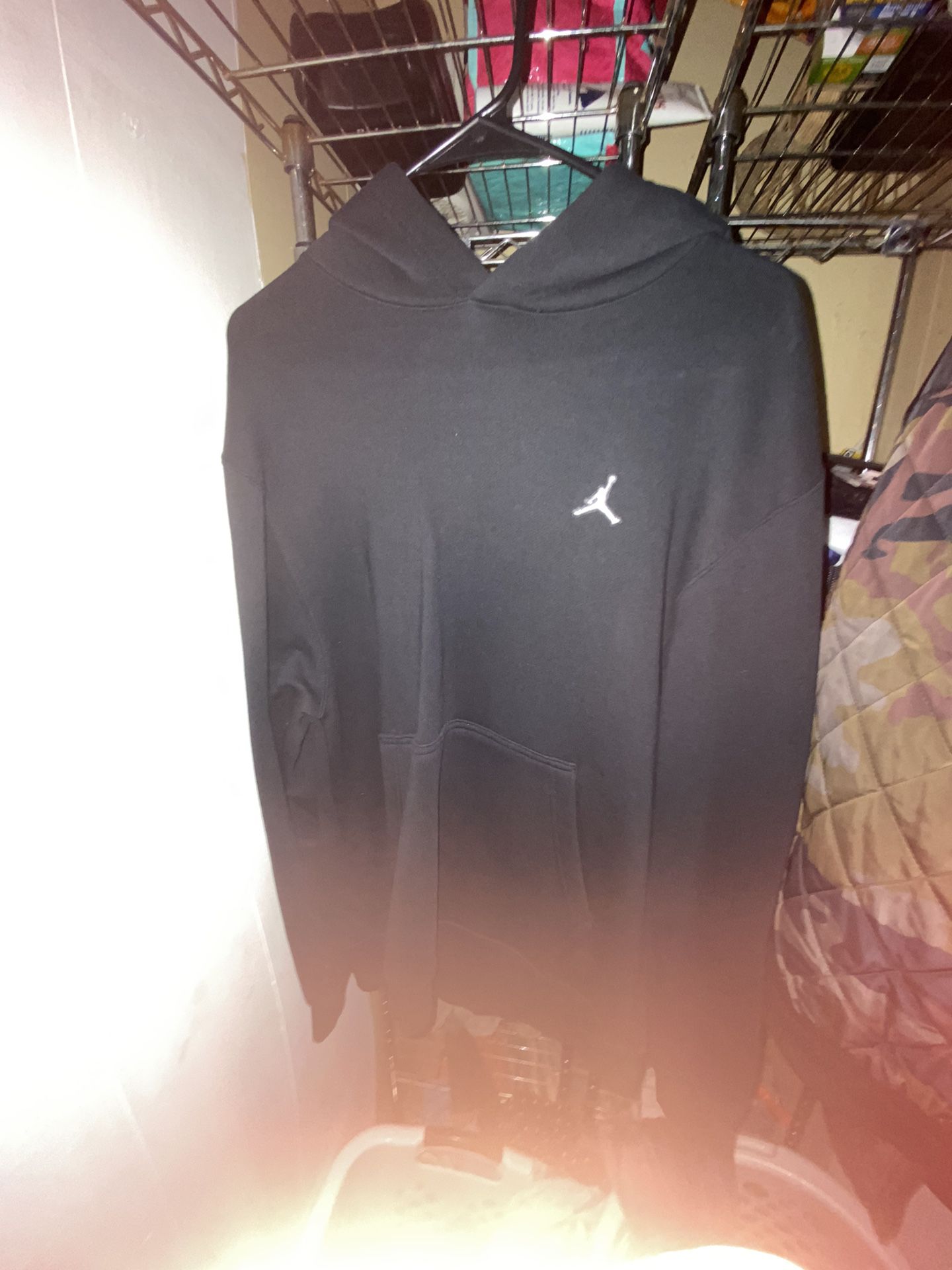 jordan hoodie size s black