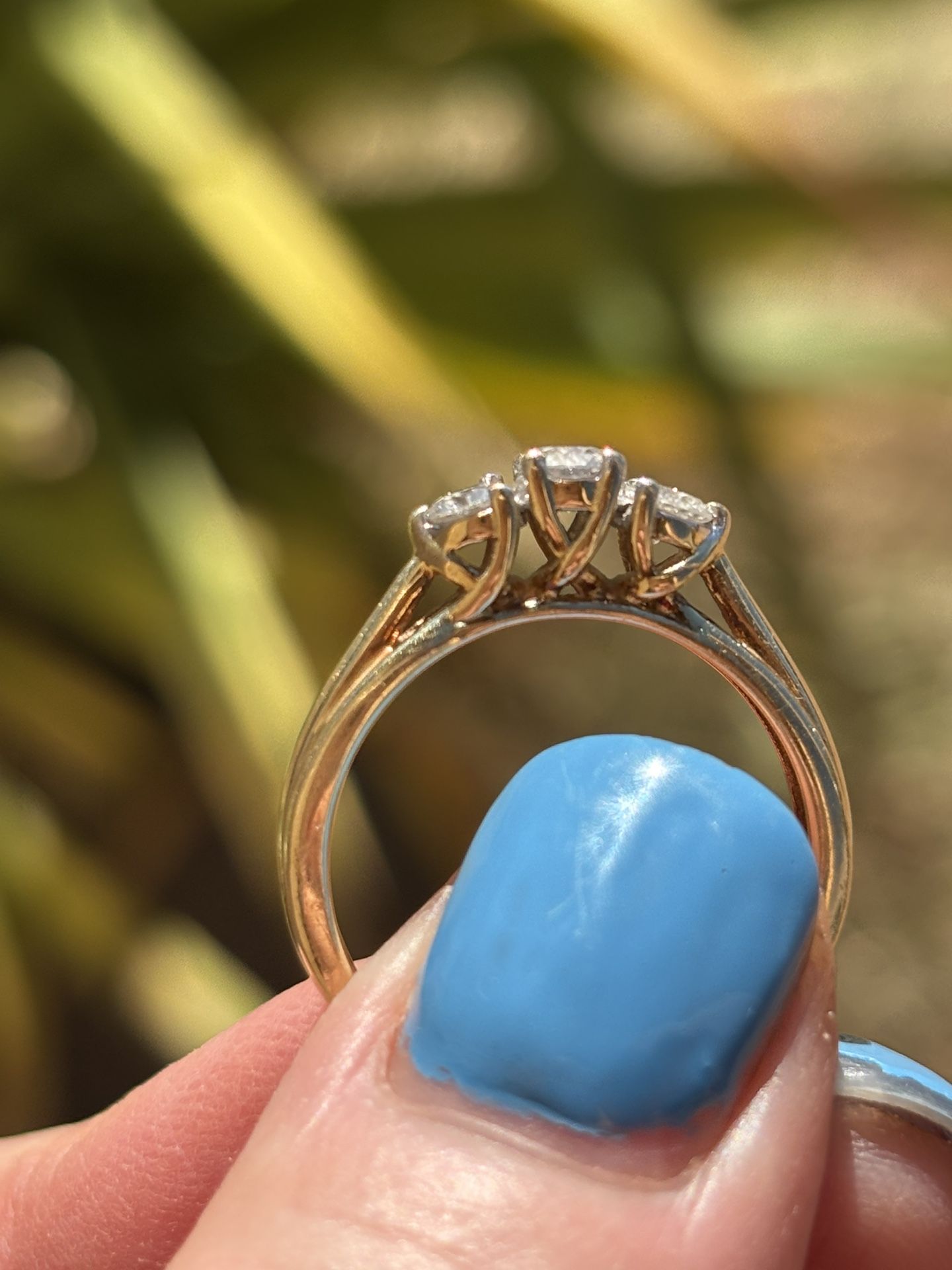 Size 7, Trio Diamond Ring