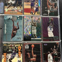 Vin Baker Basketball Card Lot Of 18 Card