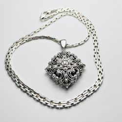 Pendant Only Sterling Silver 925 Necklace with Diamonds
