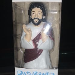 Dashboard Jesus bobblehead https://offerup.com/redirect/?o=ZmlndXJlLkRlc2lnbg==: A -inch to 5.25-inch tall vinyl figure featuring Jesus with a white r