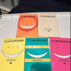 Assassination Classroom Manga Volumes 1-5