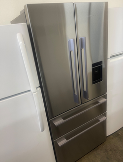 Counter Depth 31" Wide Fisher & Paykel 4-Door Stainless Steel Fridge