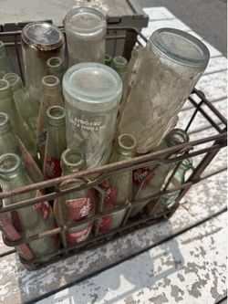 Vintage cola bottles