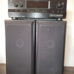 Sony Stereo Receiver and Speakers