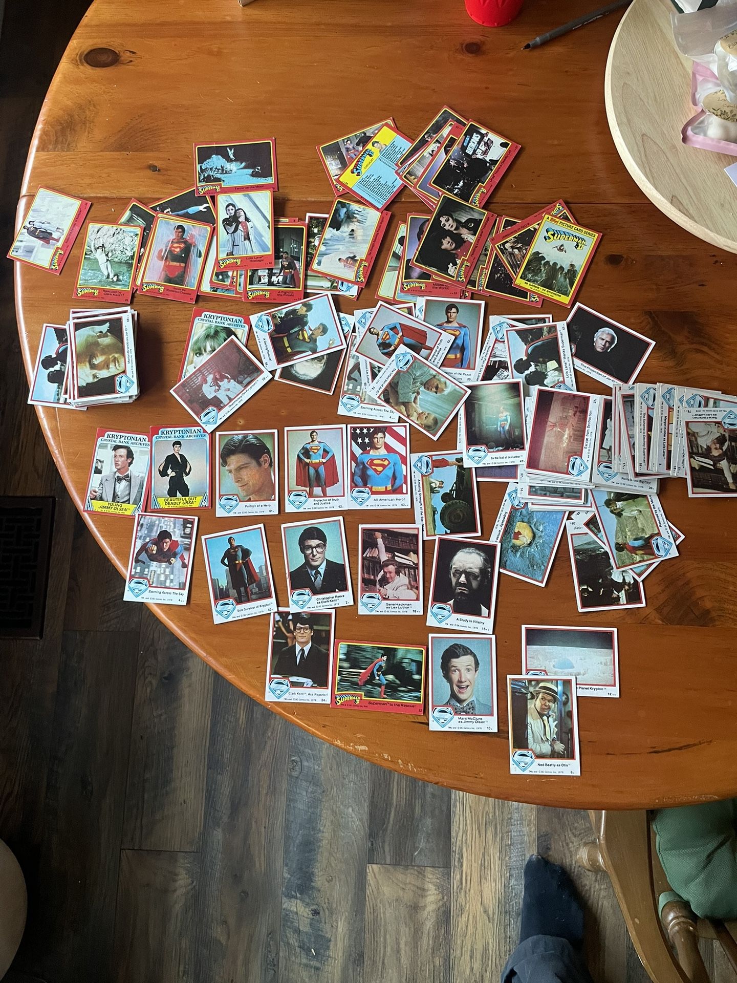 1978 Superman I & II Trading Cards Topps