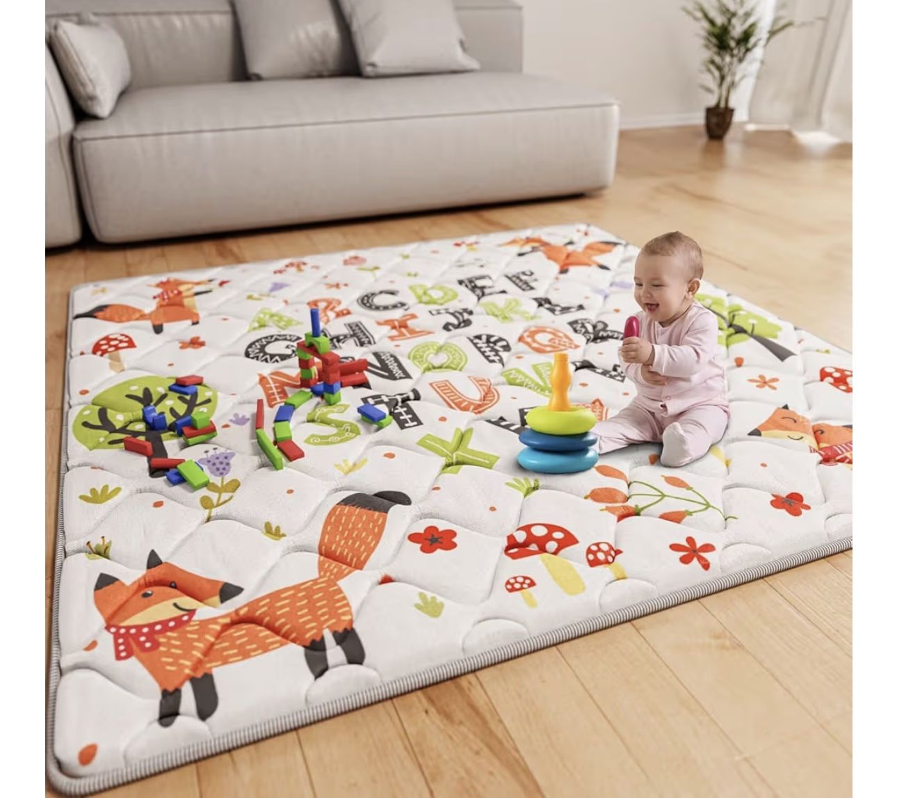 New- 50 X 50 Anti Slip Waterproof Baby Play Mat