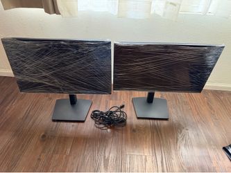 2 Dell monitors