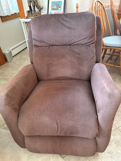 Brown Fabric Recliner Chair