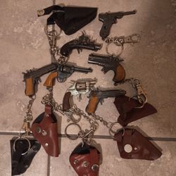 Mini Cap Gun Keychains