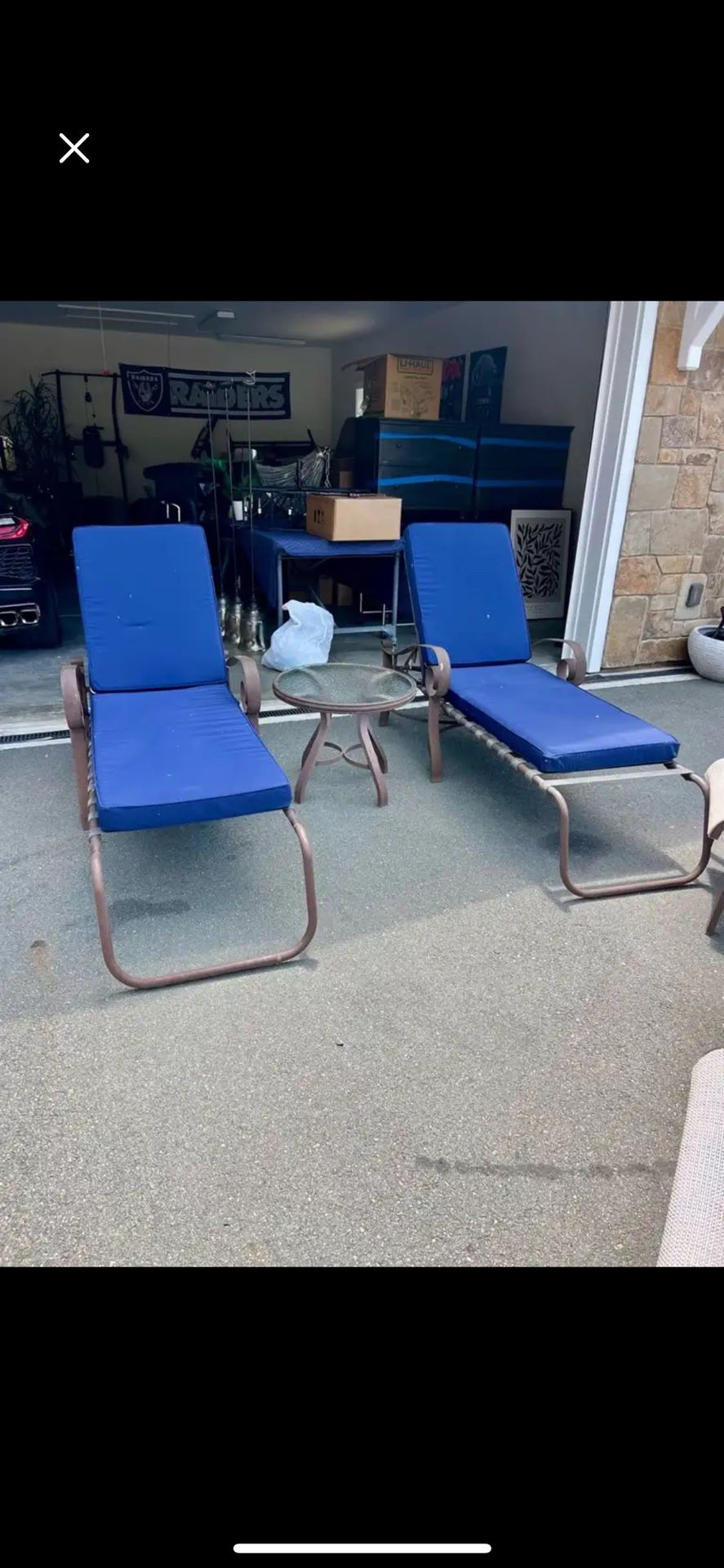 Free. 2 Lounge Chairs And Table