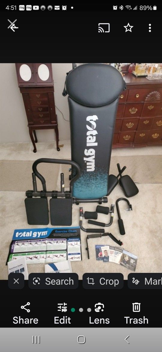 Total Gym Exercise unit I addressed in the register