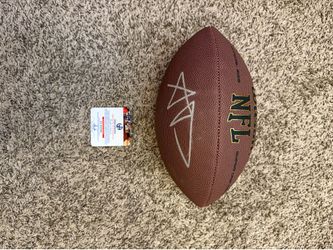 Aaron Donald signed football