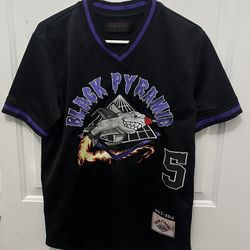 Black Pyramid Outta Here Shark #5 Embroidered Jersey - Size S