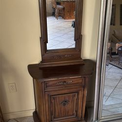 Dresser with mirror