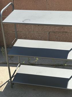 3-Tier Metal Shelving Unit