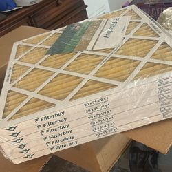 brand New Air Filters In A Box 20 X 21 1/2 X 1