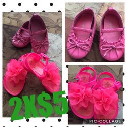 Girls shoes size 3 $5 for both