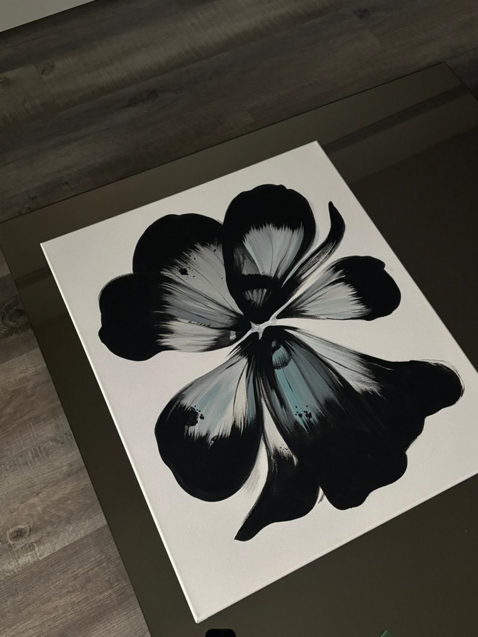 Canva Flower Hand Painted