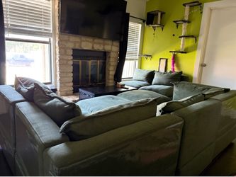 Green 8 Sectional Sofa
