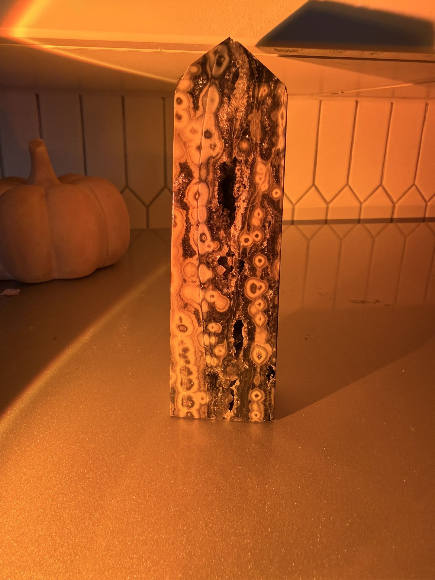 Ocean Jasper Crystal Tower