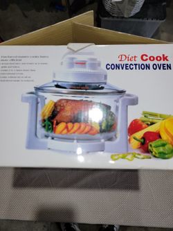 Diet Cook Convection Oven Fan Forced Roaster Grill Bake 12 Quart
