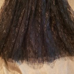 Black Mid-length Lace Tutu Adult 