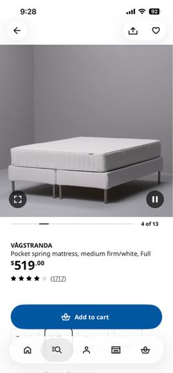 IKEA medium firm mattress