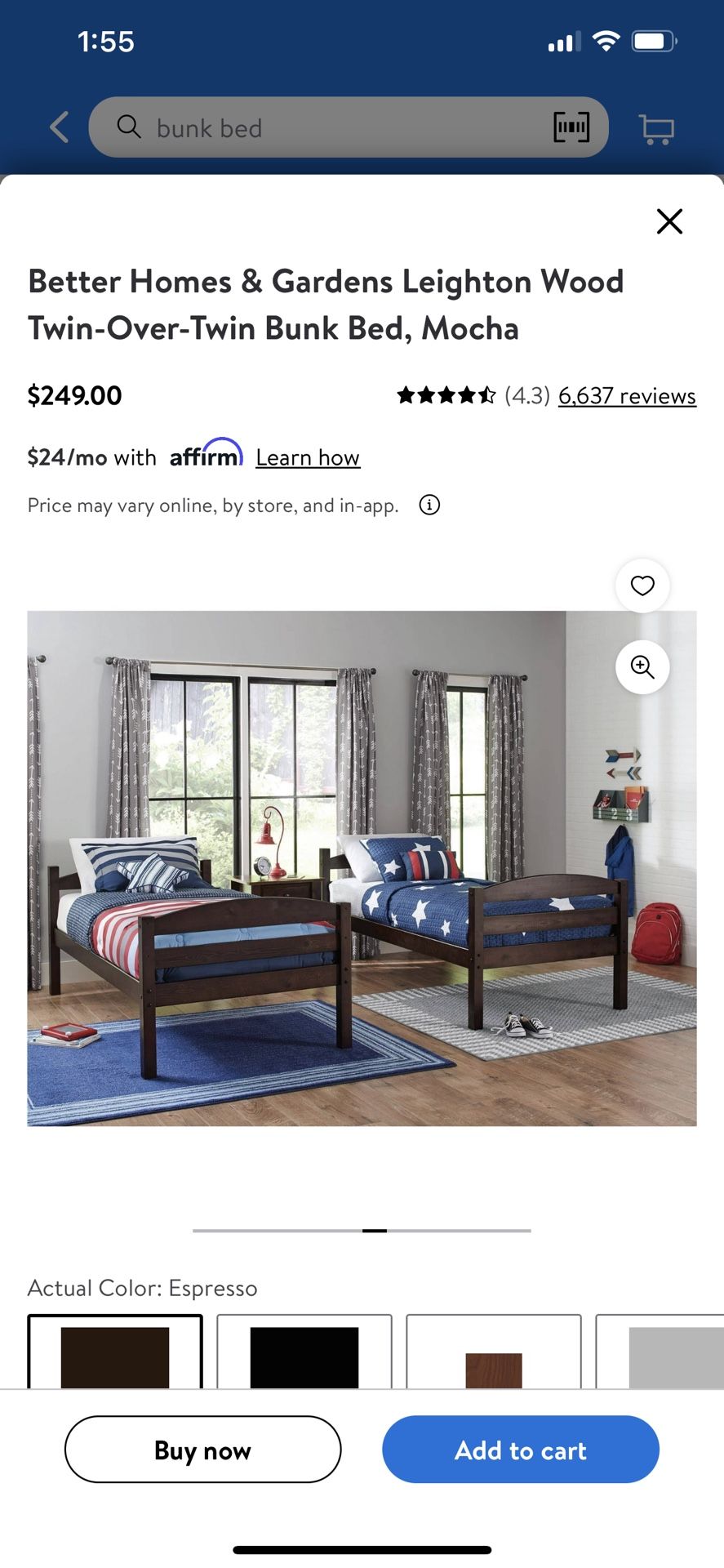 Twin Bunk Bed