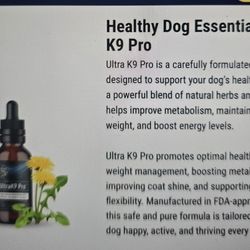 Brand New 5 Bottles K9 Pro Dog Supplement