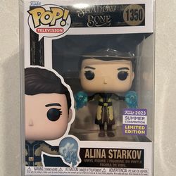 Alina Starkov Funko Pop *MINT* 2023 SDCC Summer Convention Exclusive Shadow & Bone 1350 with Protector Netflix Television