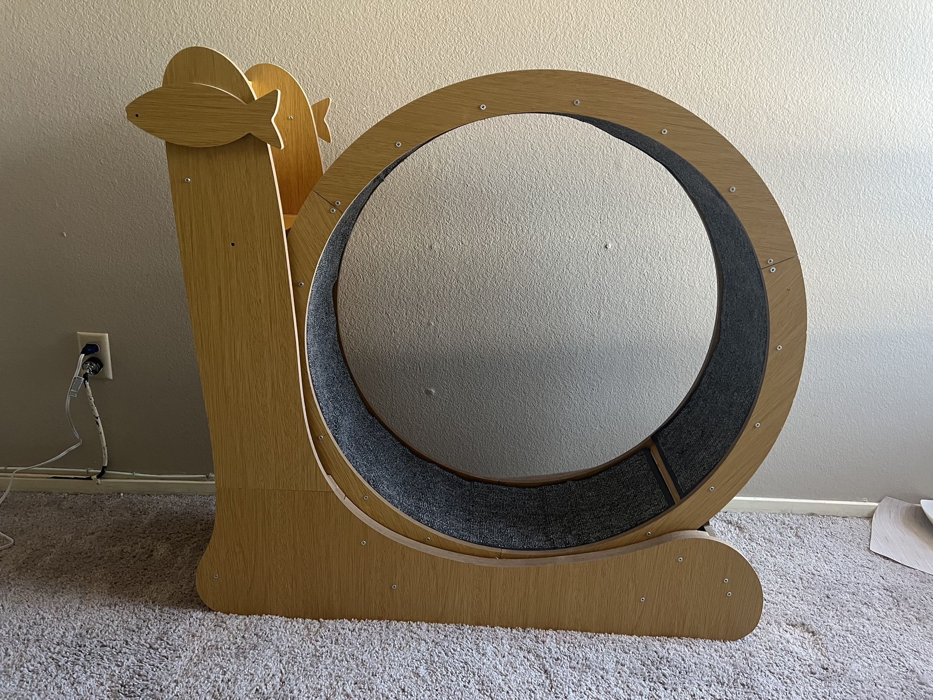 Upgraded 2 In 1 Pet Exercise Wheel With Cat Scratcher