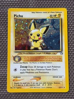 Pokemon Pichu holo swirl