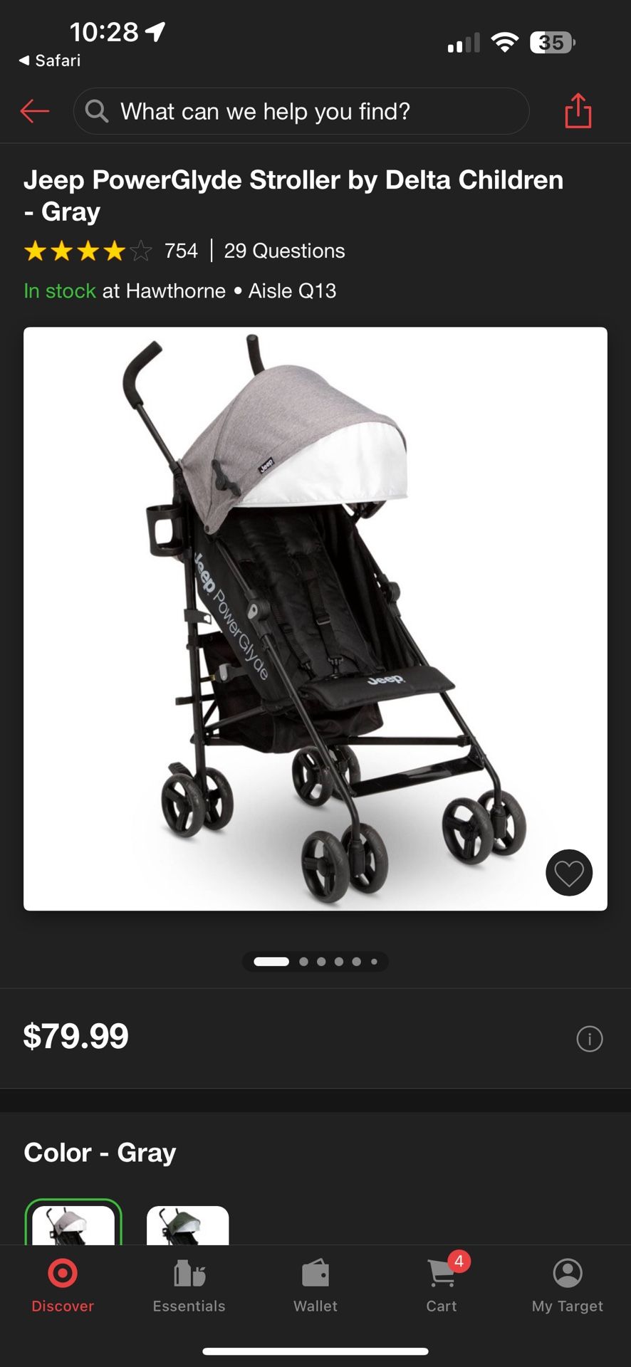 Brand New Jeep Stroller