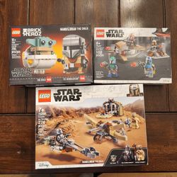 Three Star Wars Lego Sets all Retired sold together as a set read description for details 