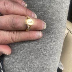 Engraved Initial Ring