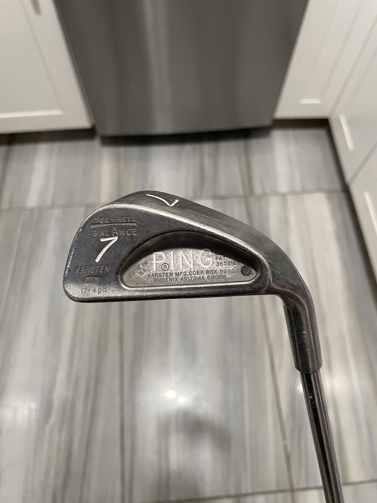 Ping Karsten I BLACK DOT 7 iron w/ Steel Shaft, 37.5” RH - STILL AVAILABLE