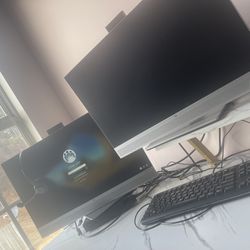 Dual Monitor Hp Computer With Webcam
