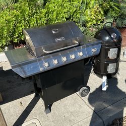bbq and smoker together 